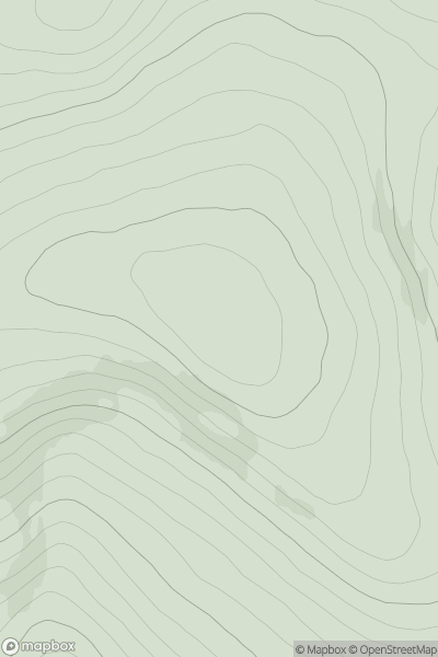 Thumbnail image for Geal Charn [Tomintoul to Banff] showing contour plot for surrounding peak